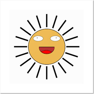 Sun Face Posters and Art